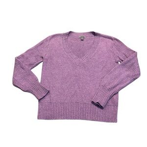 CHELSEA28 Purple v-neck sweater